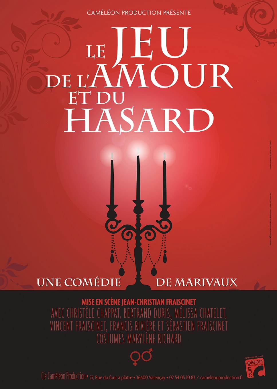 Le jeu de l'amour et du hasard Théâtre Maurice Sand